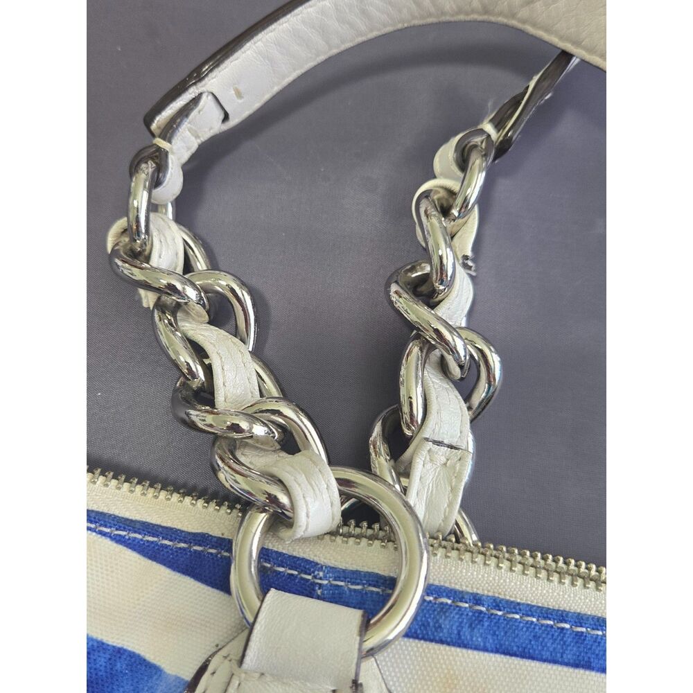 Coach Poppy Rocker Nautical Sequined Canvas Tote Bag - Picture 8 of 12